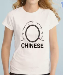 chinese dial knob min to max volume control t shirt 1