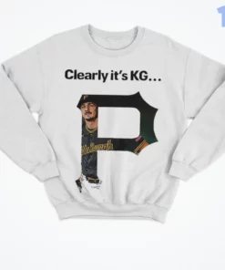 clearly it s kg pittsburgh pirates player portrait within p logo shirt 4