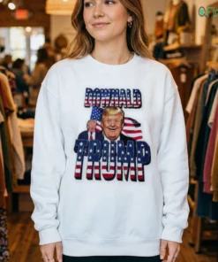 downald trump down syndrome american flag political parody meme shirt 4