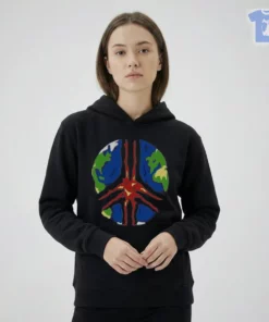 earth peace sign global unity vintage style shirt 2