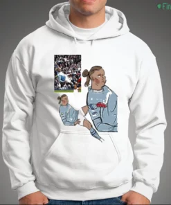 erling haaland bicycle kick volley goal soccer fan shirt 3