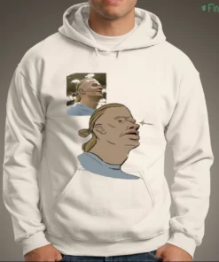 erling haaland smug face funny football meme cartoon shirt 3