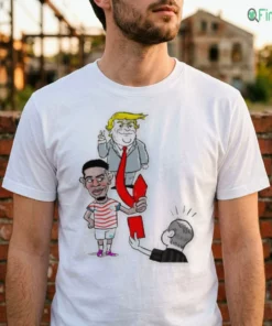 funny tim weah usa soccer red card donald trump red tie parody meme shirt 2