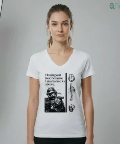 healing out loud because i nearly died in silence soldier brain anatomy shirt 2