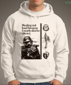 healing out loud because i nearly died in silence soldier brain anatomy shirt 3