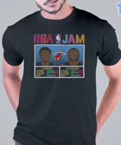homage miami heat mashup kyle lowry p.j. tucker nba jam tee t shirt 1