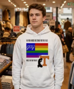in this house we stand for the flag kneel for the power t gay shirt 3