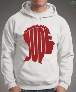 jude bellingham england soccer player red silhouette with custom typography shirt 3