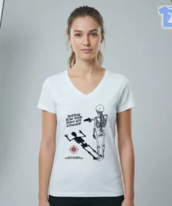 killing the bad part of oneself skeleton gun graphic streetwear tee shirt 2