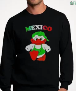 mexico angry duck green hat streetwear cartoon mascot shirt 4