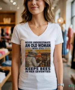 never underestimate an old woman who still makes pottery in her seventies t shirt 2