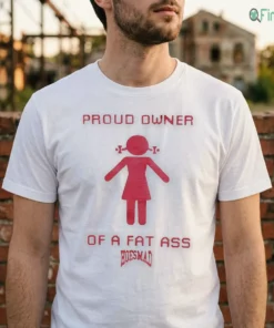 proud owner of a fat ass funny pink pixel girl logo shirt 2
