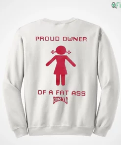 proud owner of a fat ass funny pink pixel girl logo shirt 4