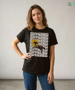 revolutionary optimism horse graphic vintage text aesthetic trendy screenprint style shirt 2