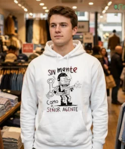 sin mente como el senor agente anti cop riot police cartoon spanish meme shirt 3