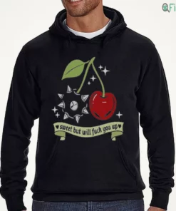 sweet but will fuck you up cherry spiked flail medieval weapon shirt 3