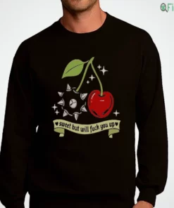 sweet but will fuck you up cherry spiked flail medieval weapon shirt 4