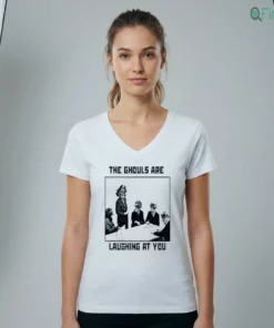 the ghouls are laughing at you skeleton corporate meeting grunge edgy graphic shirt 2