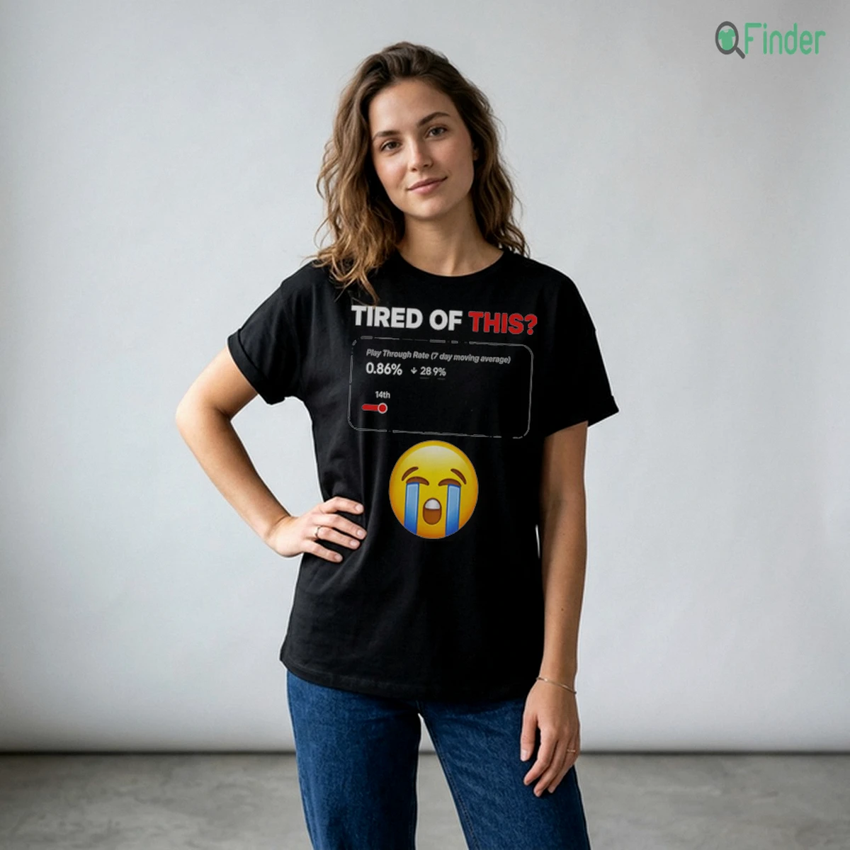 TIRED OF THIS Play Through Rate 7 Day Moving Average Shirt - Available at q-finder