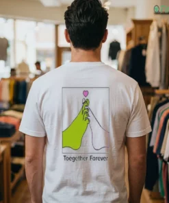 toegether forever feet valentine couple love funny shirt 1