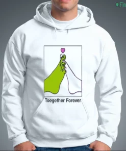 toegether forever feet valentine couple love funny shirt 3