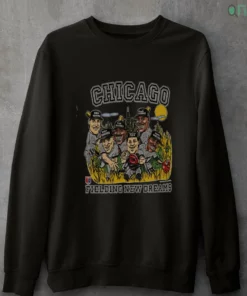 vintage chicago white sox 1993 fielding new dreams caricature shirt 4