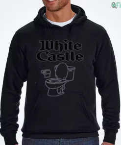 white castle toilet funny meme line art shirt 3