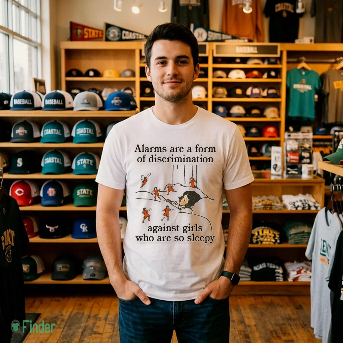 Alarms Are A Form Of Discrimination Against Girls Who Are So Sleepy Shirt - Official Photo