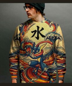 anime pkm greninja japanese kanji aesthetic all over printed sweatshirt hoodie 5