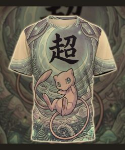 anime pkm mew japanese kanji aesthetic all over printed sweatshirt hoodie zip 3