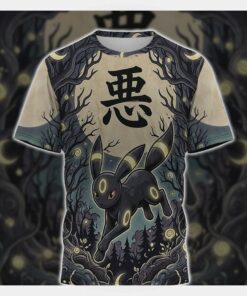 anime pkm umbreon japanese kanji aesthetic all over printed sweatshirt hoodie 4