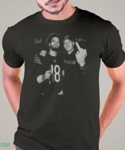 caleb williams ben johnson flipping off shirt 1