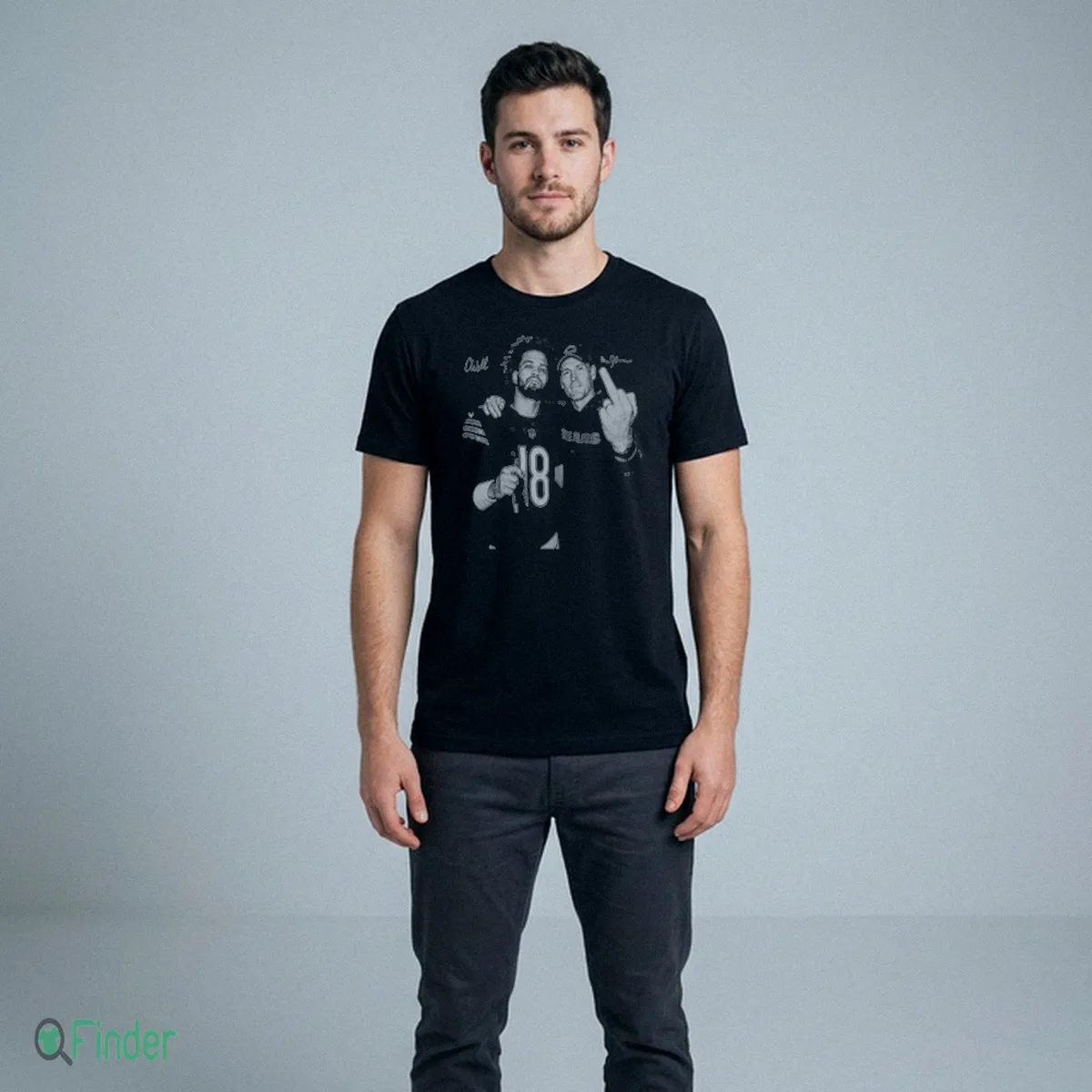 Caleb Williams Ben Johnson Flipping Off Shirt - Design Preview