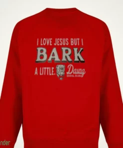 georgia bulldogs i love jesus but a little dawg shirt 3