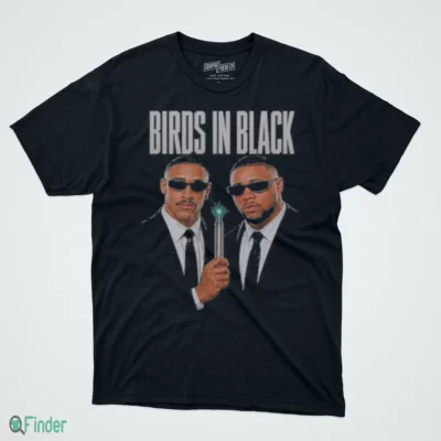 jalen hurts saquon barkley birds in black t shirt 1