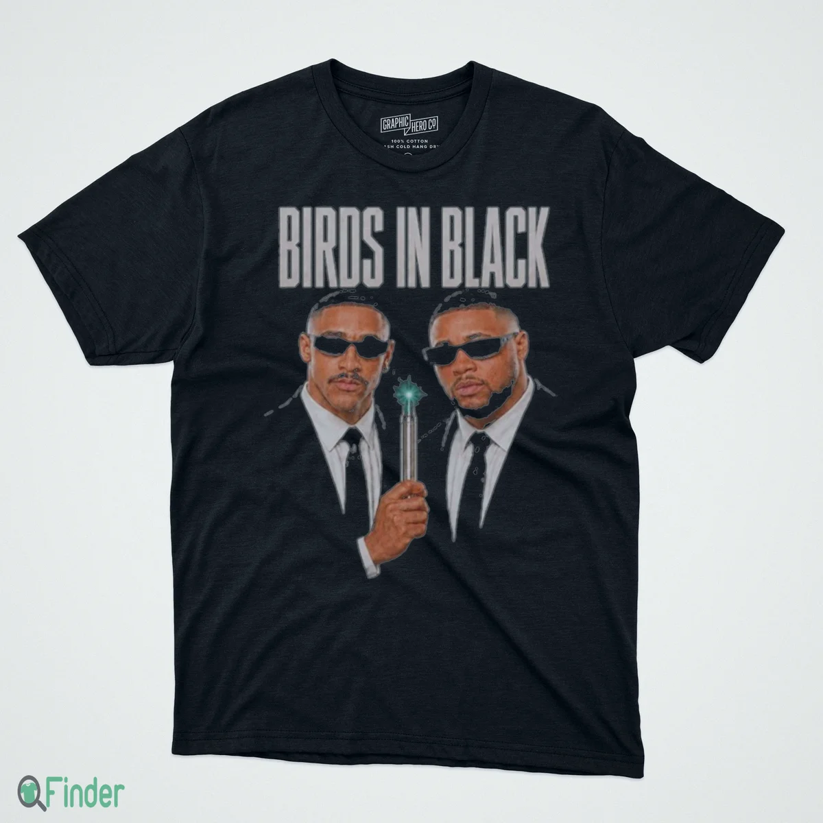jalen hurts saquon barkley birds in black t shirt 1 jalen hurts saquon barkley birds in black t shirt 1