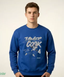 james cook name number pose shirt 2