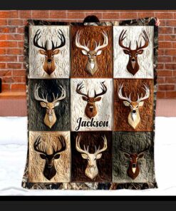 love hunting custom blanket personalized name gift for hunter hunting lover 1