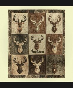 love hunting custom blanket personalized name gift for hunter hunting lover 2