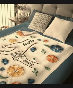 mom you are my hero customized family love blanket personalized children 3