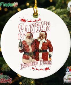 Santas Favorite Felon Trump Christmas Ornament Maga Christmas 2024 Ornament Christmas Party Ornament