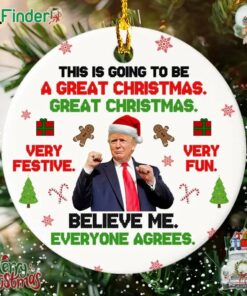 This Is Going To Be A Great Christmas Donald Trump Ornament Make Christmas Great Again Trumpmas Ornament