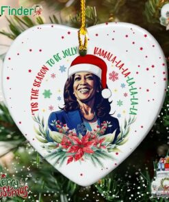 Tis The Season To Be Jolly Kamala Harris President Christmas Ornament Kamala Harris For President 2024 Ornament