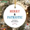 Trump 2024 Merry And Patriotic John Sharon Mikry And Rachel 2024 Christmas Ornament