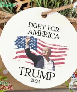 Trump Shot Ornament Trump 2024 Fight For America Ornament Trump President Ornament