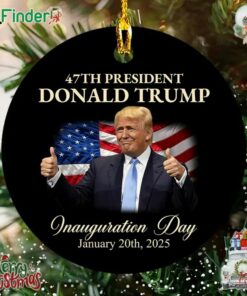 47th President Donald Trump Inauguration Day Ornament Donald Trump 47 Ornament Trump 2024 Ornament