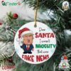Dear Santa I Wasn't Naughty That Was Fake News Funny Trump Christmas Ornament