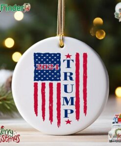 Coming Soon Donald Trump Failed Attempt 2024 Ceramic Ornament Christmas Tree Decor