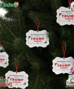 Give Freedom A Chance Trump Vance Election 2024 Aluminum Ornaments