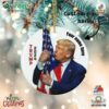 Donald Trump Christmas Ornament Trump 2024 Ornament Maga Ornament Usa Flag And Trump